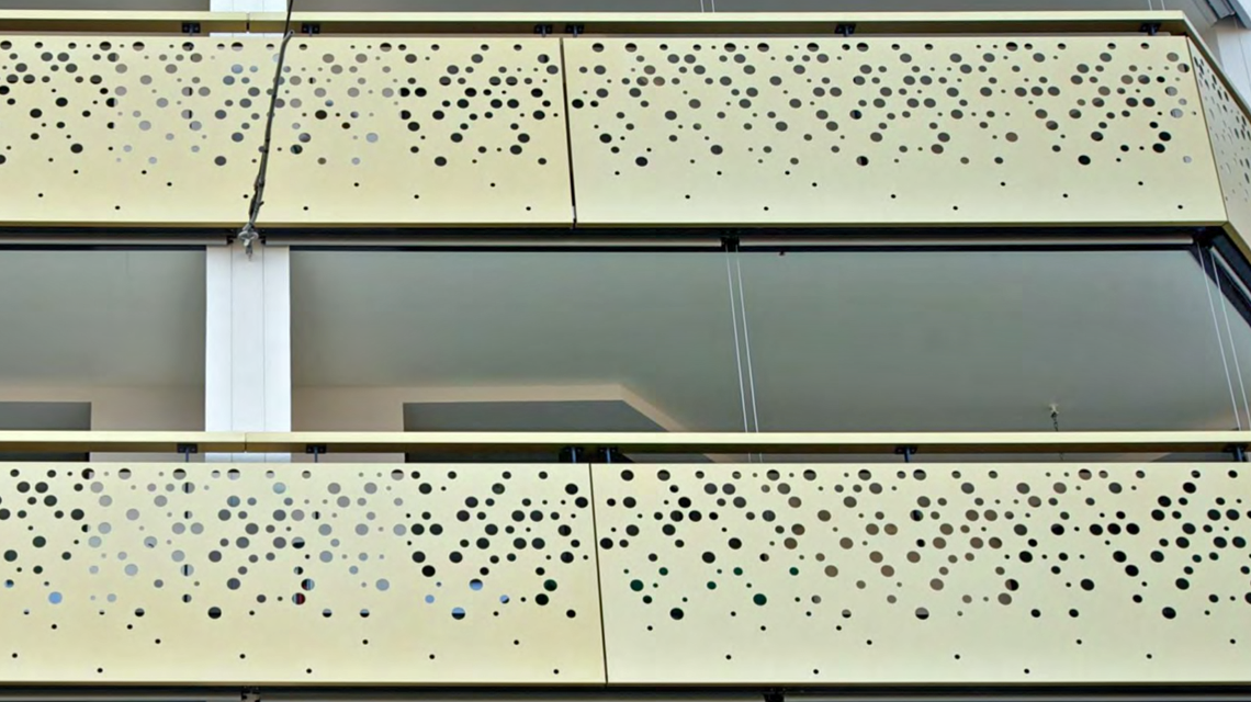 tôle perforée cassette façade architecture design www.maillemetaldesign.fr 