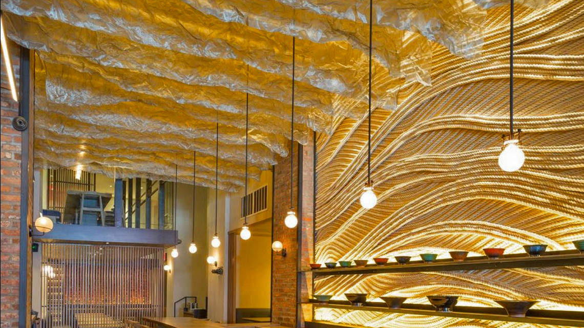 résille métallique inox pour le plafond design du bar restaurant www.maillemetaldesign.fr  - <p>résille métallique inox pour le plafond design du bar restaurant <a href=