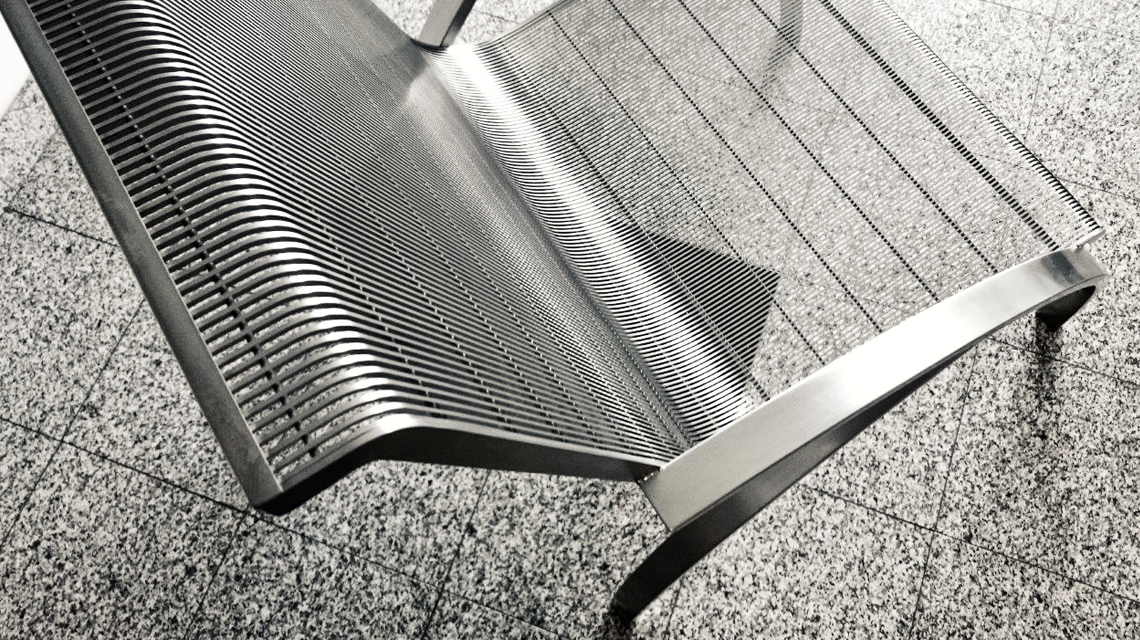 Mobilier sur mesure en grille électro-soudées SLOT maille métallique architecturale www.maillemetaldesign.fr - <p>Mobilier sur mesure en grille électro-soudées SLOT maille métallique architecturale <a href=