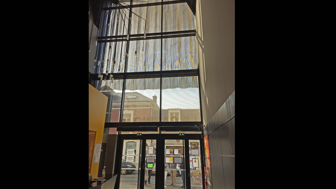 Maille métallique MIES aluminium or @maillemetaldesign - <p>maille métallique façade architecture et design <a href=