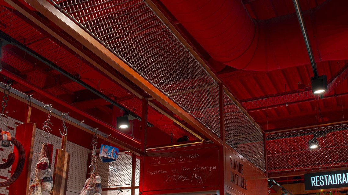 Remplissage en maille métallique spiralée inox GAUDI @maillemetaldesign