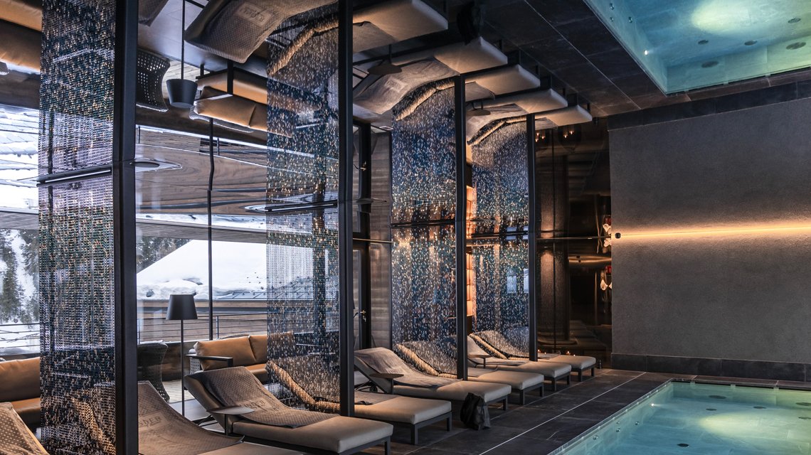 rideau maille métallique aluminium hotel spa www.maillemetaldesign.fr  - <p>rideau maille métallique aluminium hotel spa architecture et design <a href=