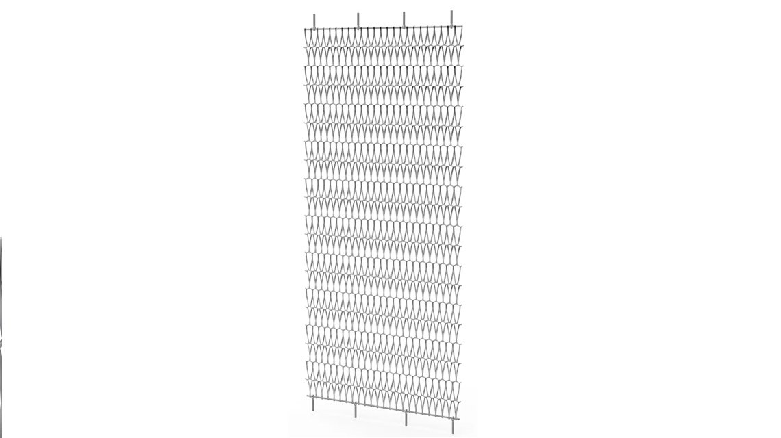 Fixation TF60 pour les mailles métalliques spiralée en acier inoxydable - <p>Système de tension des mailles métalliques spiralées en acier inoxydable pour la bonne tension des panneaux. Pour les façades, le remplissage de garde-corps, de l’habillage mural. Pour l’architecture intérieure et extérieure.</p>