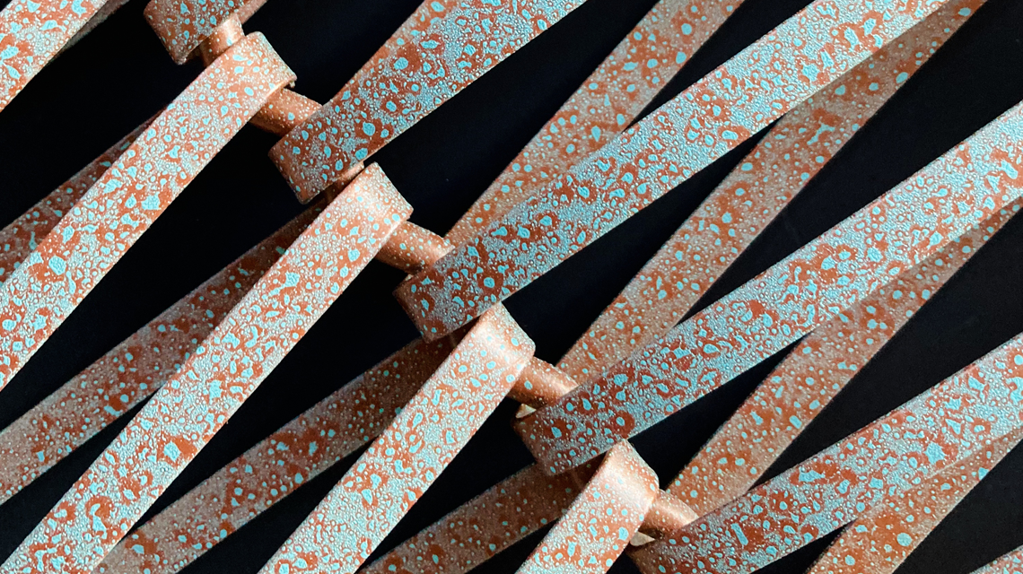 maille métallique EIFFEL colorée effet texture architecture www.maillemetaldesign.fr
