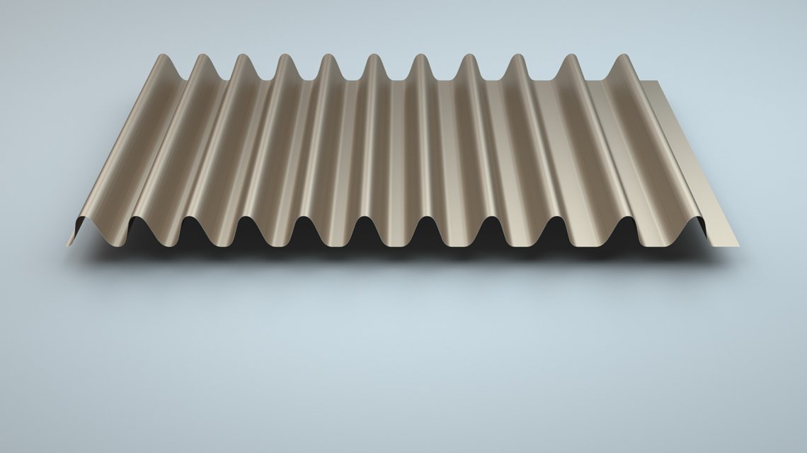 SW 45-60 – perspective en habillage métallique - <p>Mise en situation du profil SW 45-60 en habillage de façade, soulignant sa profondeur et son impact visuel.</p>