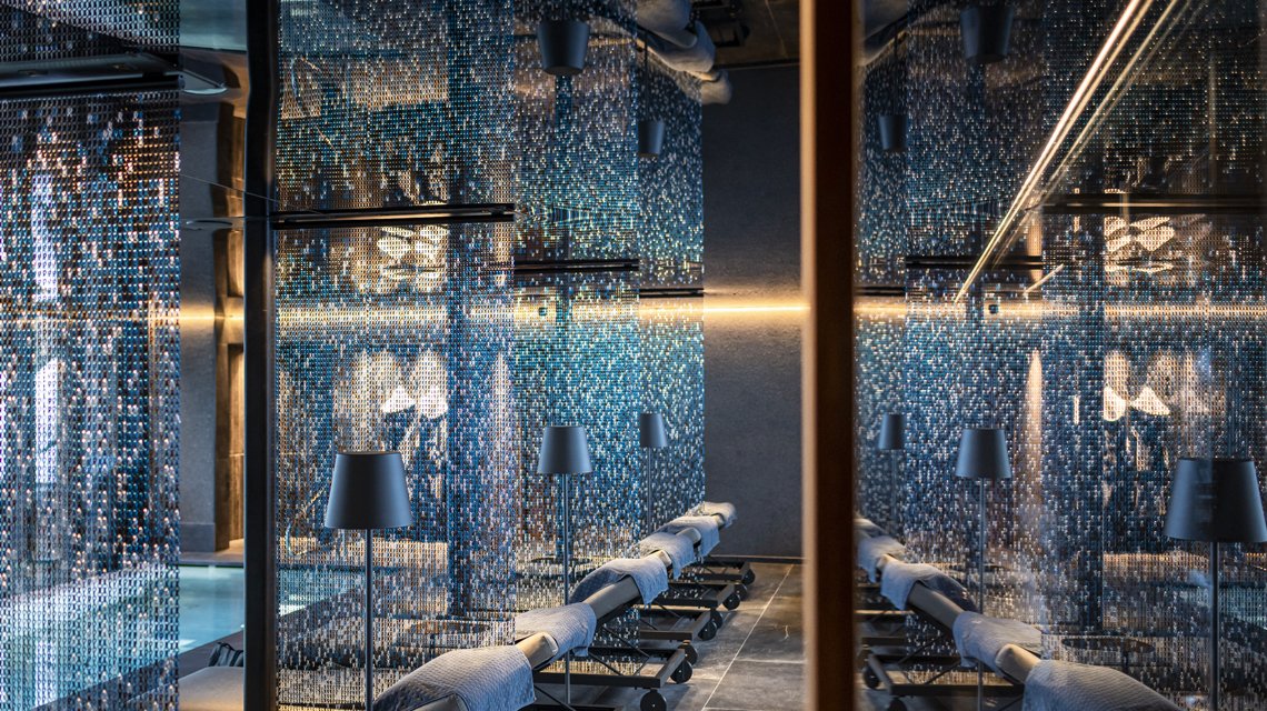 rideau maille métallique aluminium hotel spa www.maillemetaldesign.fr  - <p>rideau maille métallique aluminium hotel spa architecture et design <a href=