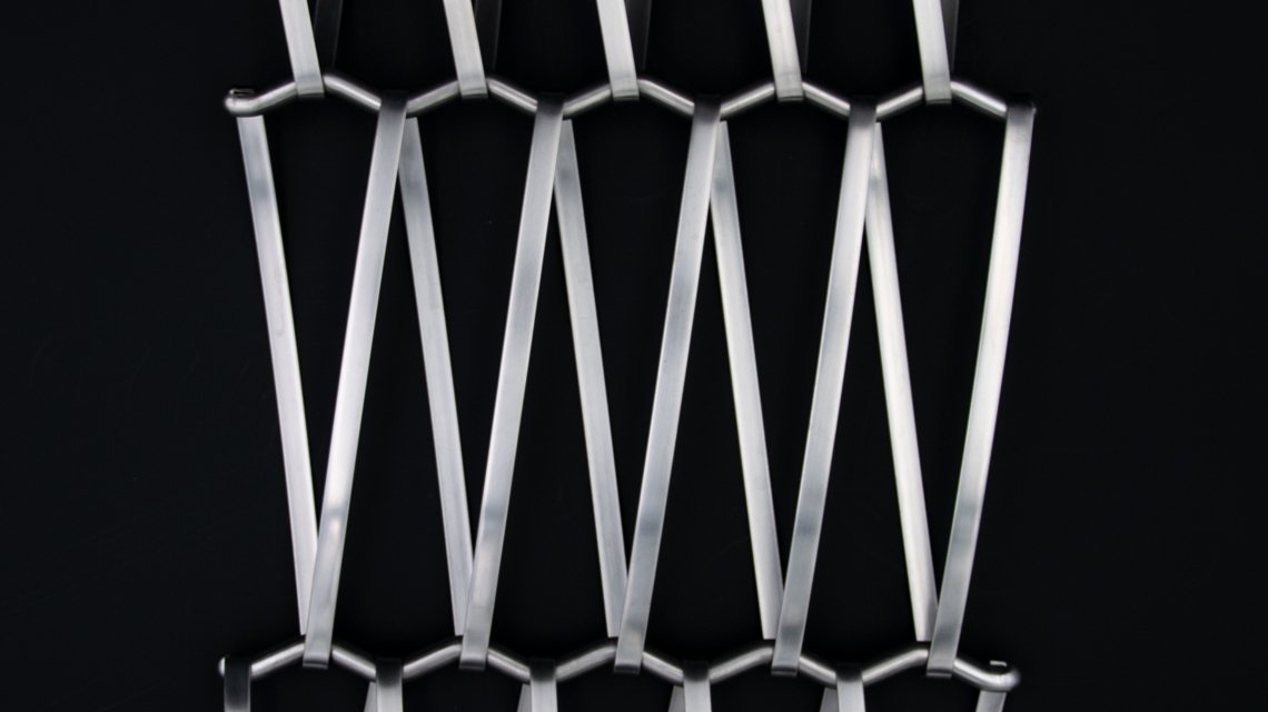 MAILLE METALLIQUE SPIRALEE INOX EIFFEL40150 www.maillemetaldesign.fr