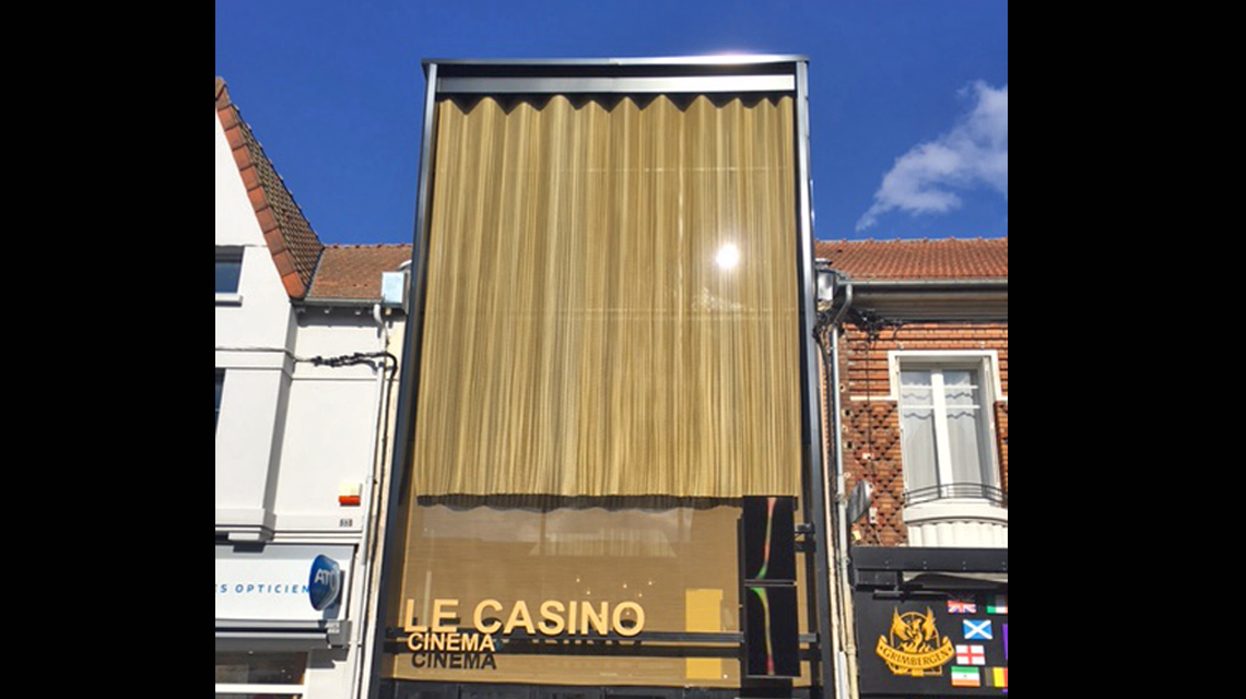 Maille métallique MIES aluminium or @maillemetaldesign - <p>maille métallique façade architecture et design <a href=