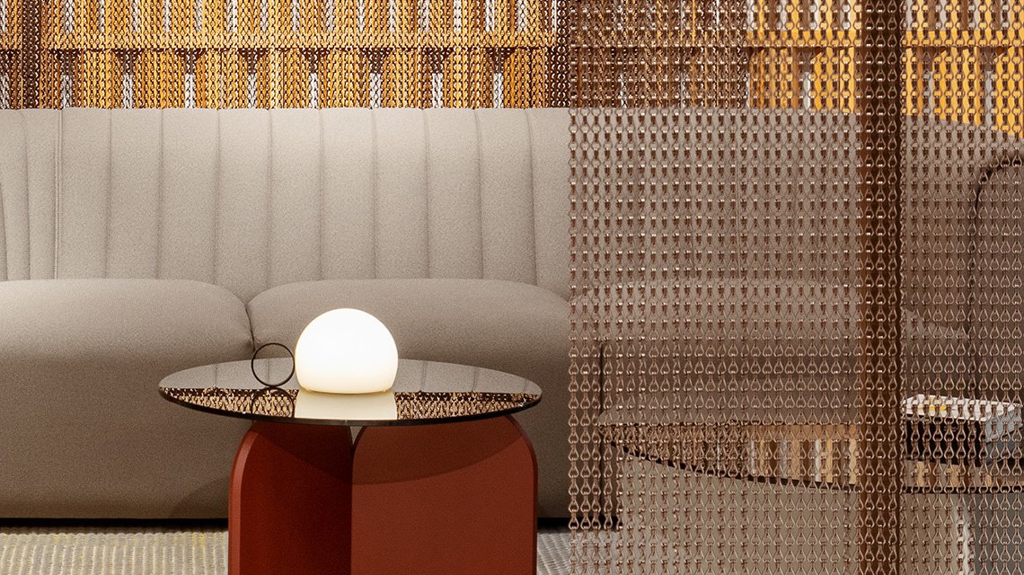 séparateur d'espaces autoportant Feel Free Kriskadecor chaînes à maillons @maillemetaldesign  - <p>séparateur d’espaces autoportant Feel Free Kriskadecor chaînes à maillons @maillemetaldesign</p>