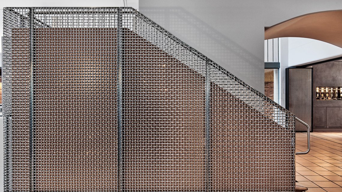 maille métallique rigide Banker Wire pour l'architecture d'intérieur @maillemetaldesign - <p>maille métallique rigide Banker Wire pour l’architecture d’intérieur @maillemetaldesign</p>